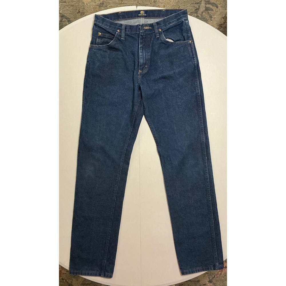 Wrangler 47MWZ Regular Fit Jeans Dark Wash Insect Shield Mens 31x34 Fit 30x33